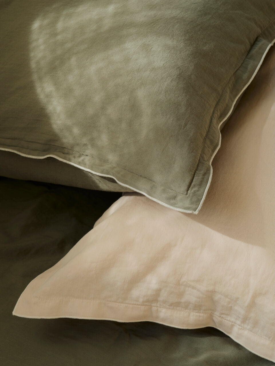 Set of 2 Lisbon Nude Cotton Pillowcase