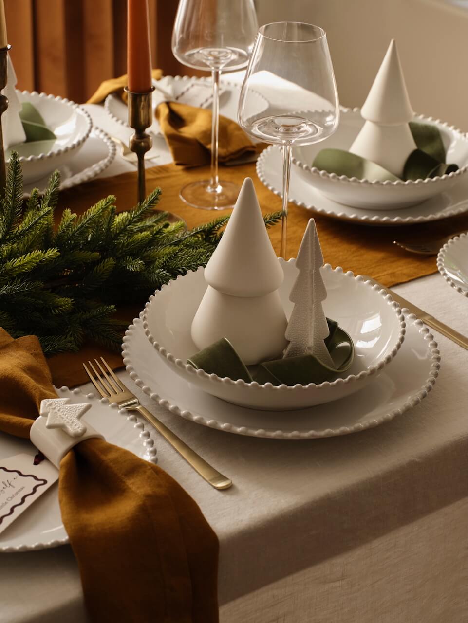 Bronze Linen Table Runner