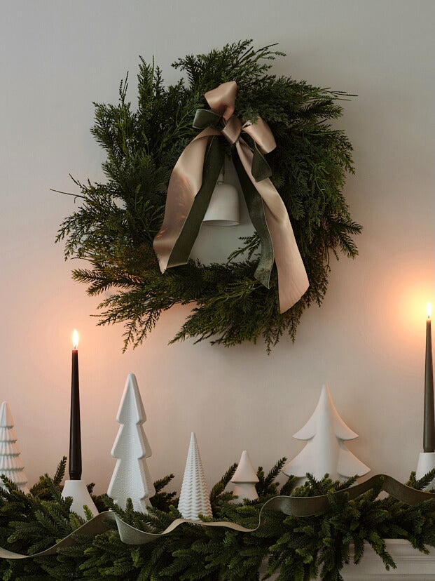 65 cm Faux Winter Mixed Fir Wreath