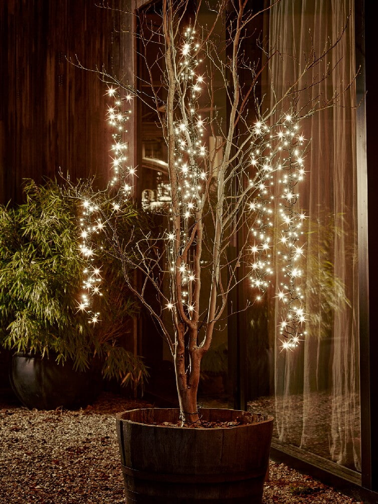 2m LED Tree Cascade Cluster Lights Outdoor
