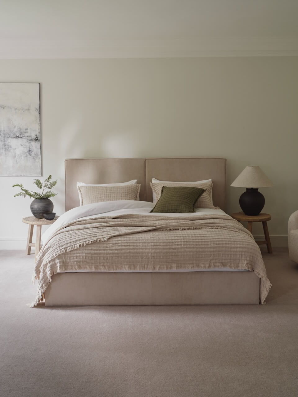 Beja Cotton Quilt Putty