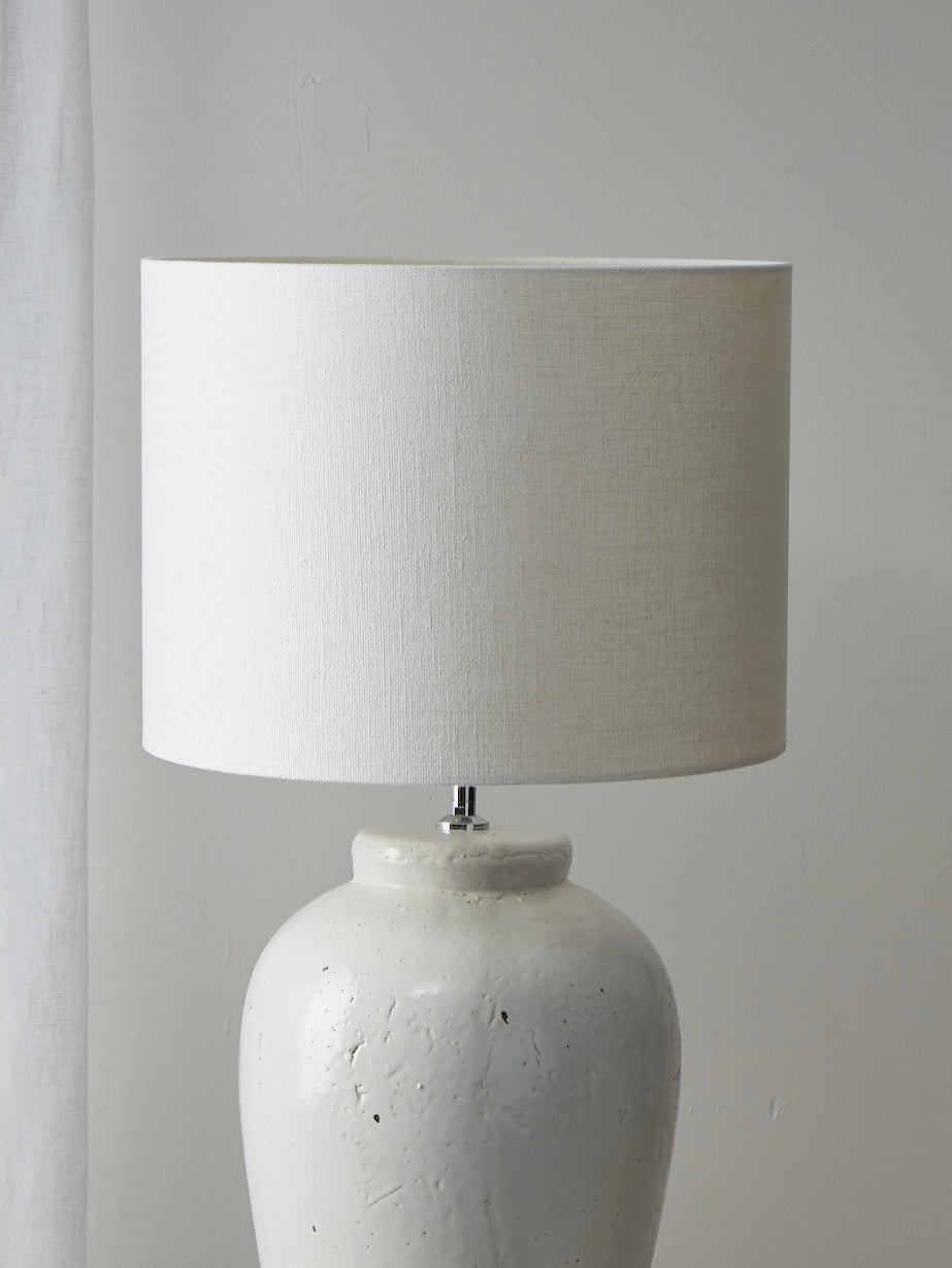 White Cylinder Lamp Shade 40cm