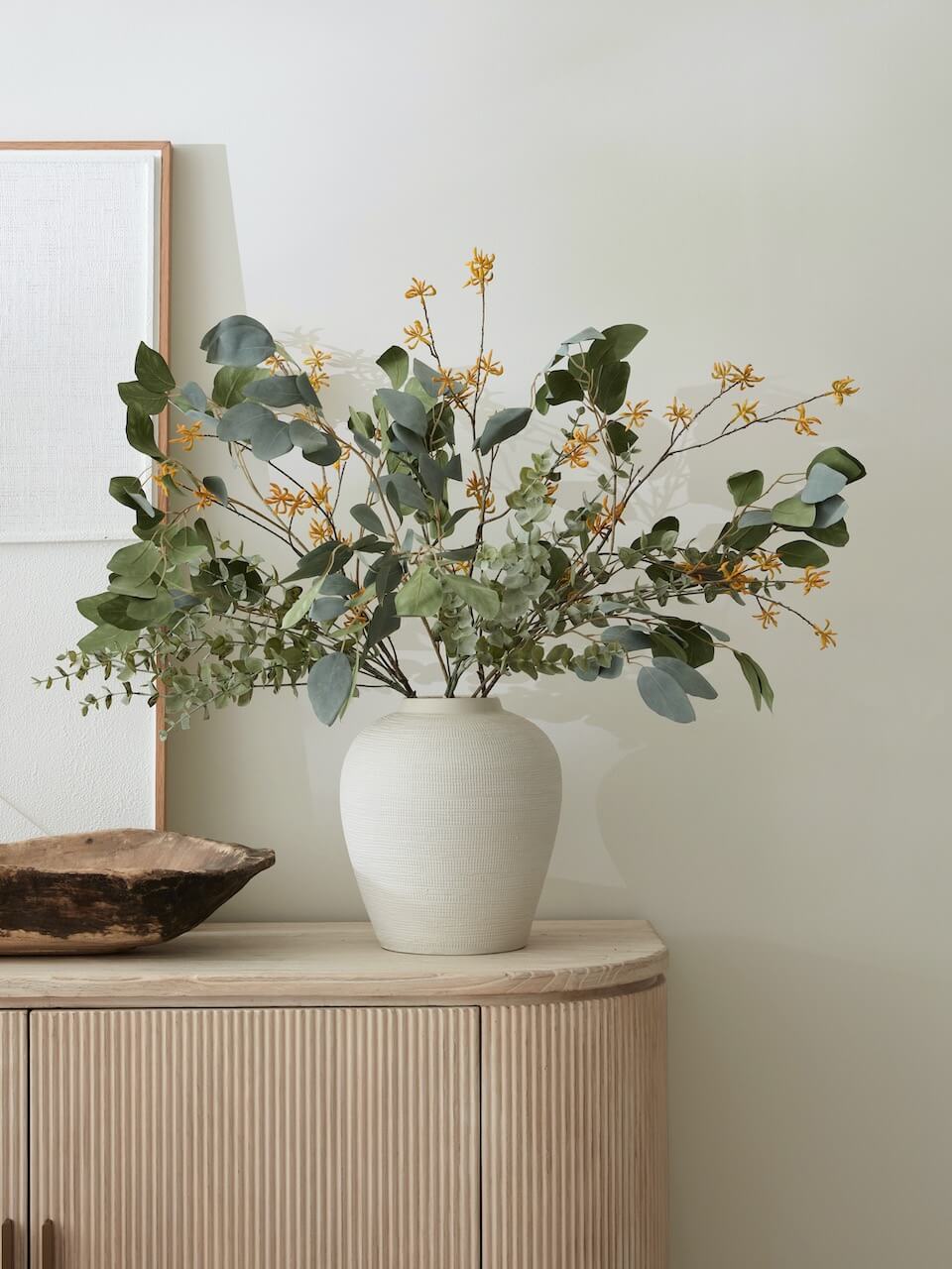 Faux Green & Orange Bouquet