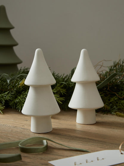 Tiered Ceramic Trees Set of 2