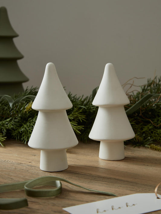 Tiered Ceramic Trees Set of 2