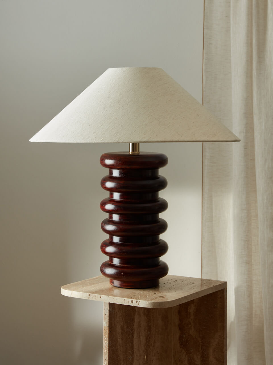 Uri Wooden Table Lamp