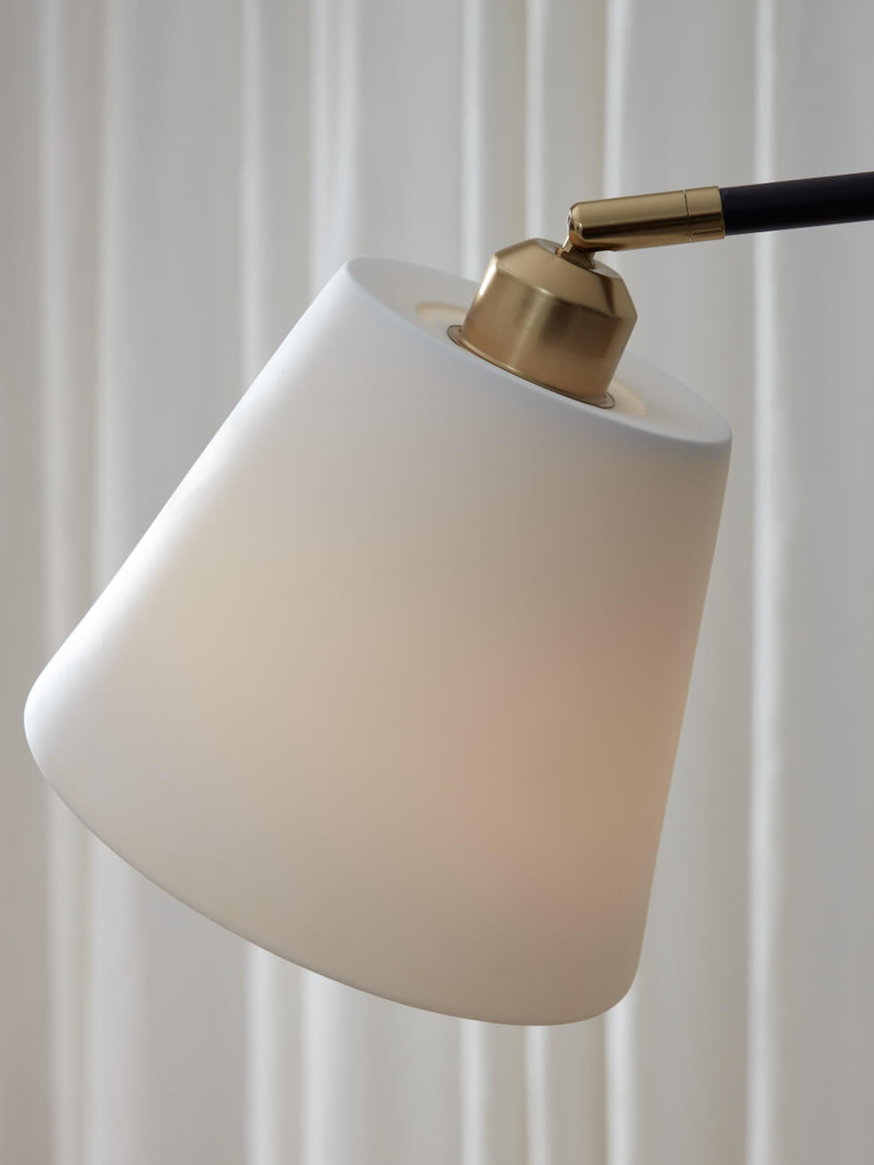 Hoshi Black Porcelain Floor Lamp & Shade