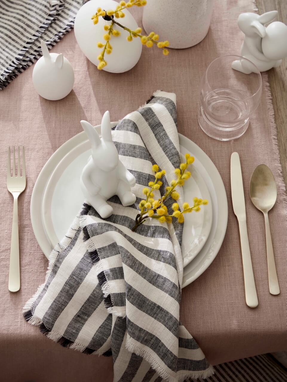 Set of 3 White Ceramic Decorative Pots