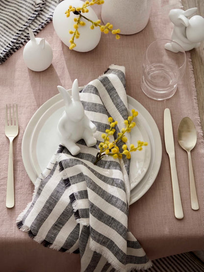 Set of 3 White Ceramic Decorative Pots