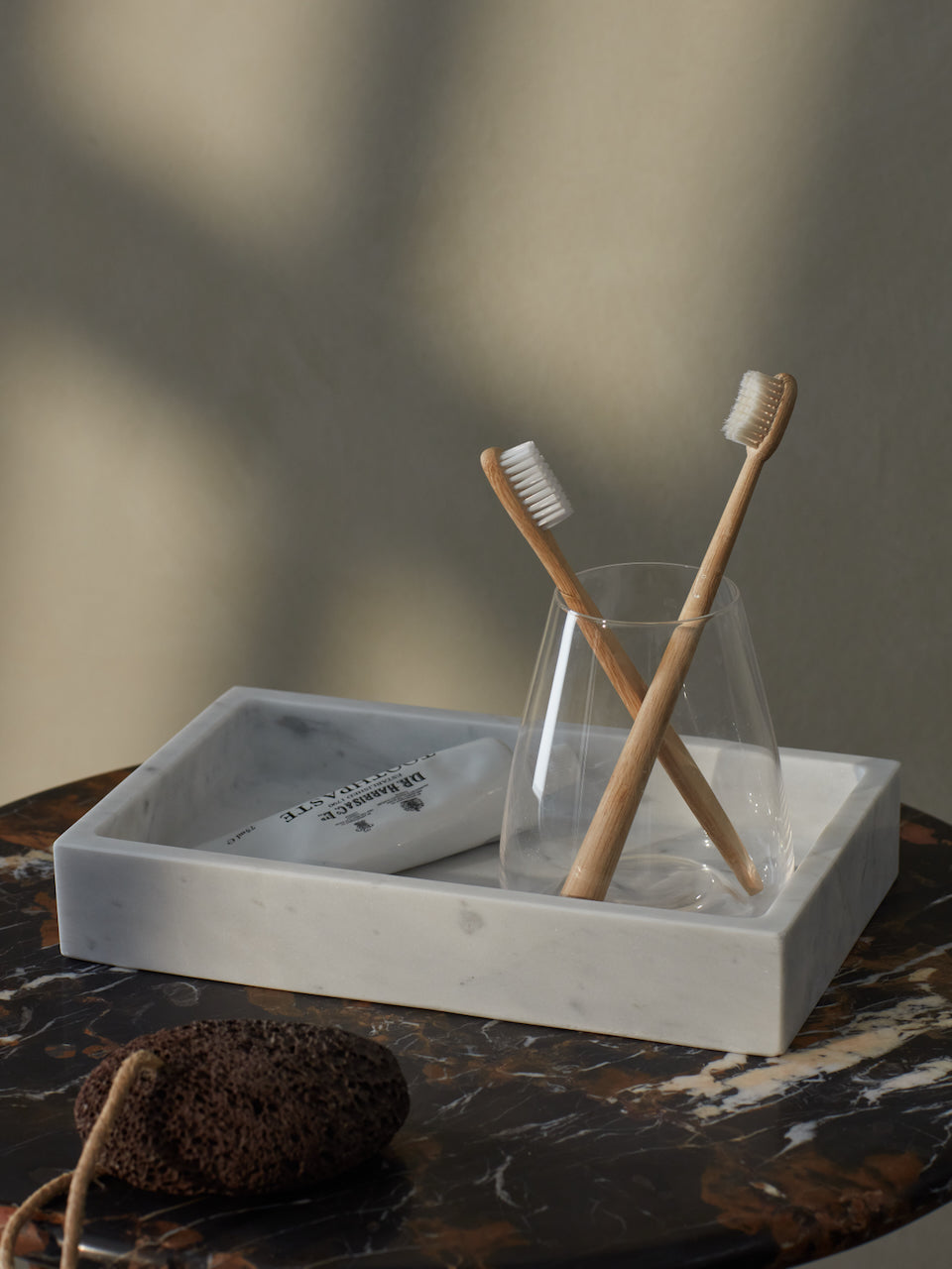 Carrara Marble Rectangular Tray