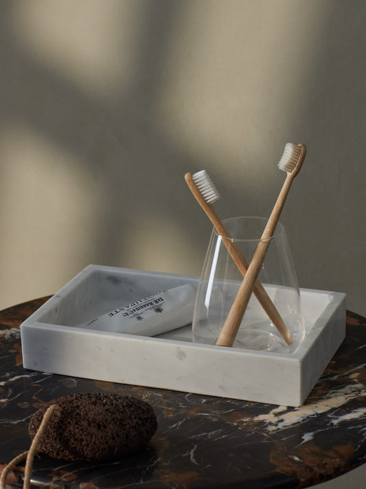 Carrara Marble Rectangular Tray