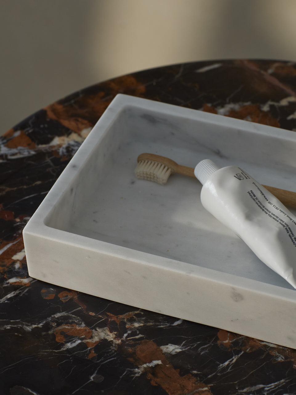 Carrara Marble Rectangular Tray