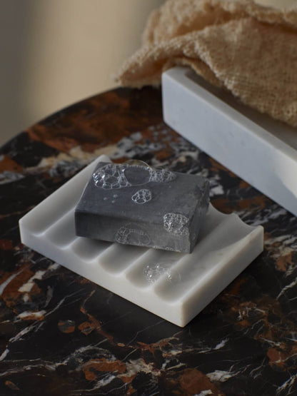 Carrara Marble Soap Dish