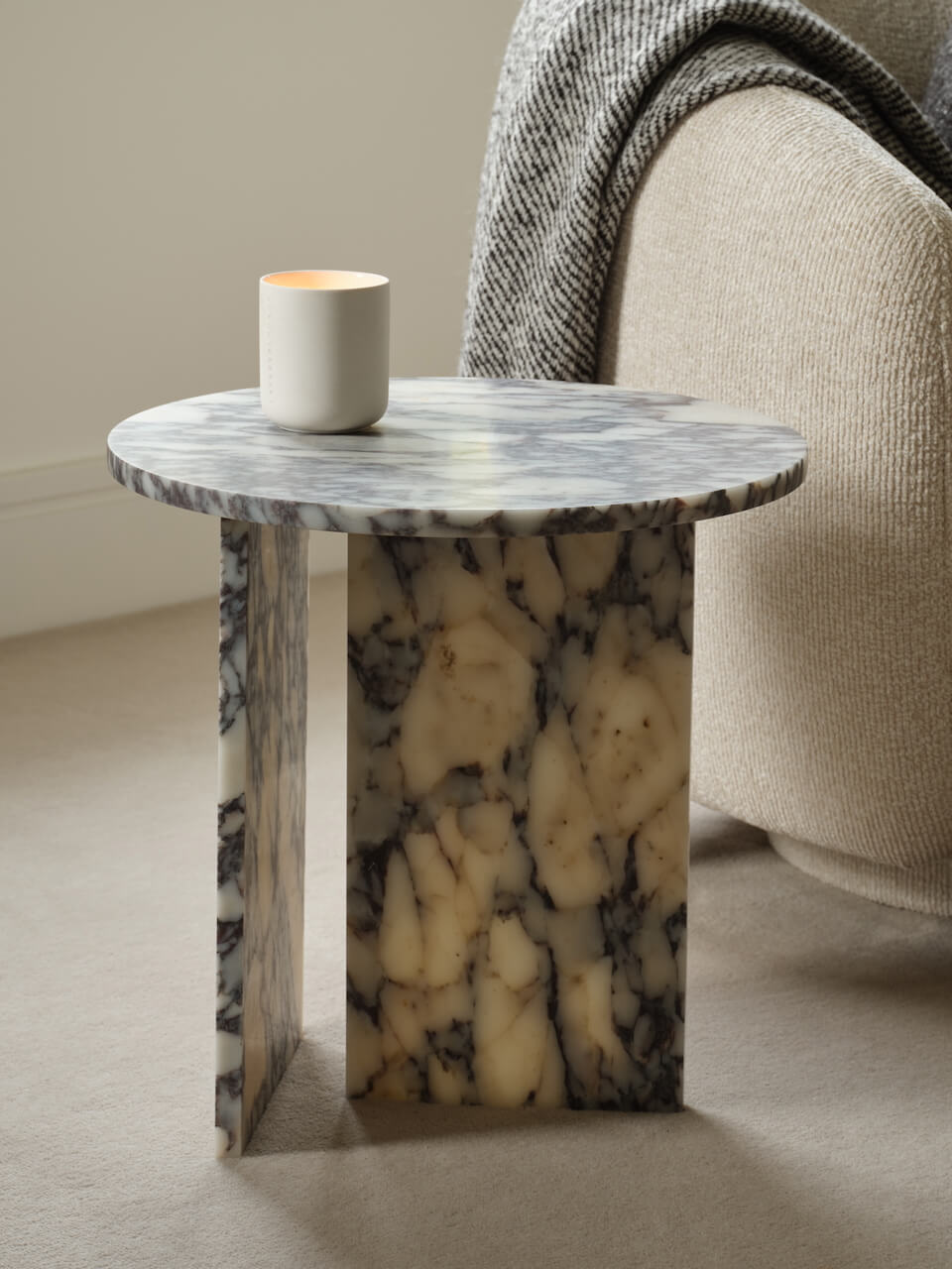 Melrose Marble Side Table