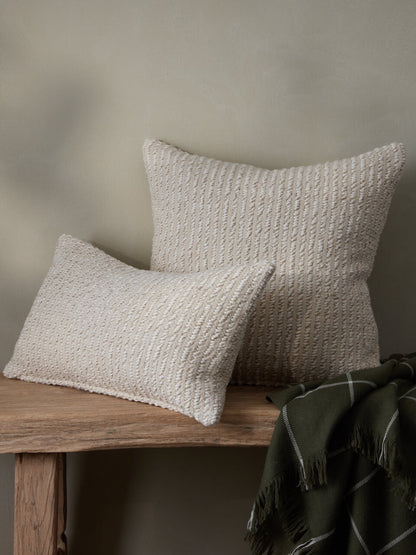 Cream Textured Cushion Cover