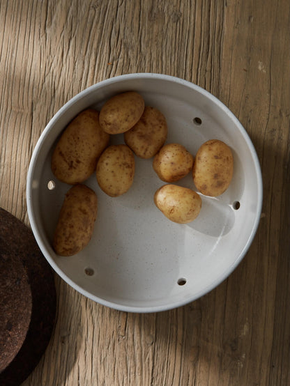 Nova White Ceramic Vegetable Storage