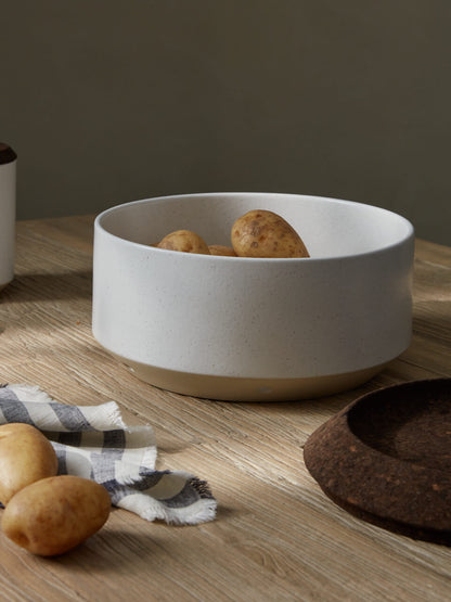 Nova White Ceramic Vegetable Storage