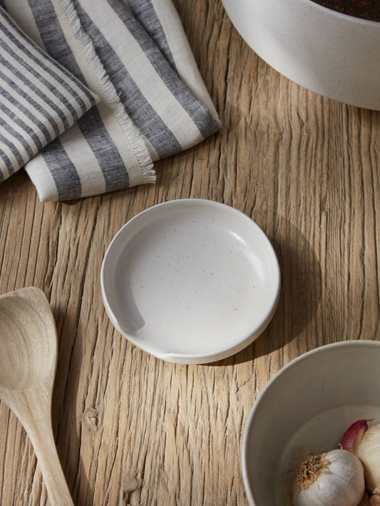 Nova White Ceramic Spoon Rest