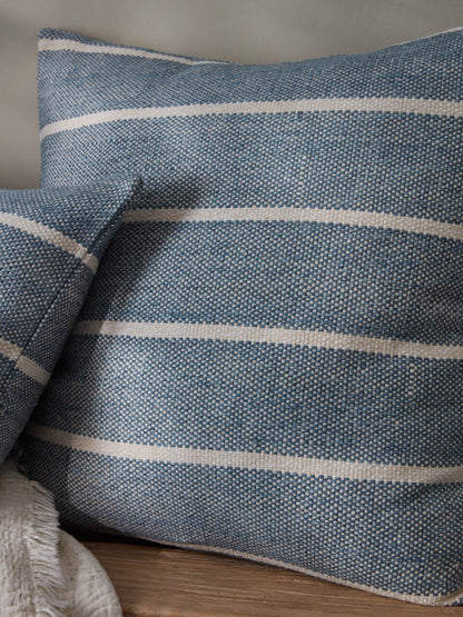 Steel Stripe Cotton Cushion Cover