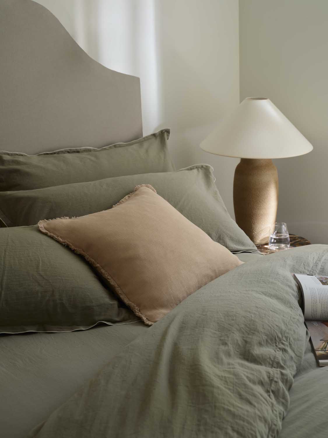 Lisbon Sage Cotton Bedding Bundle