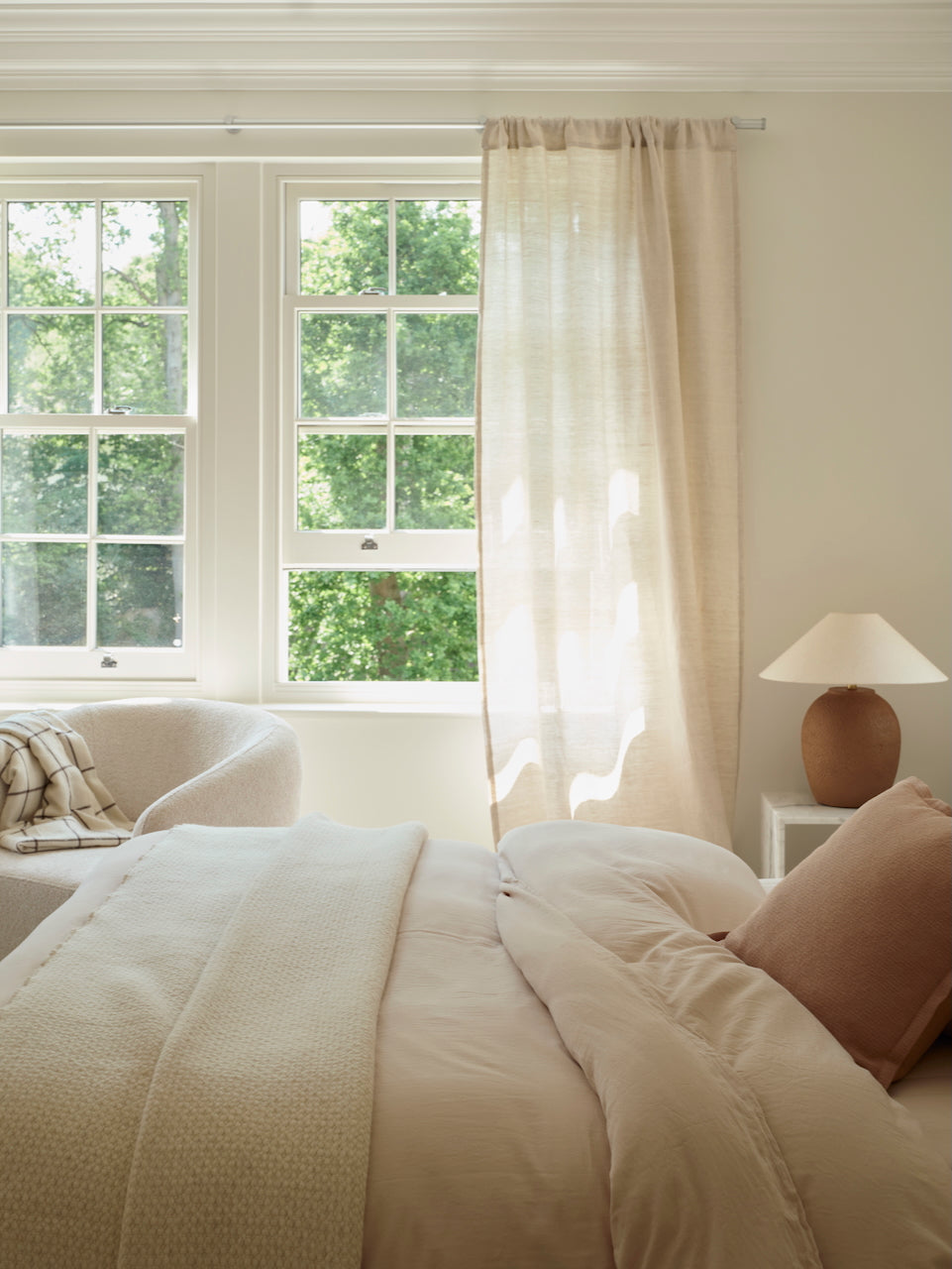 Lisbon Nude Cotton Bedding Bundle