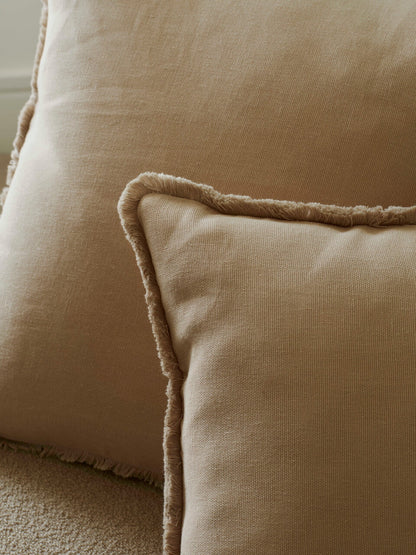 Marim Sand Fringe Cushion Cover