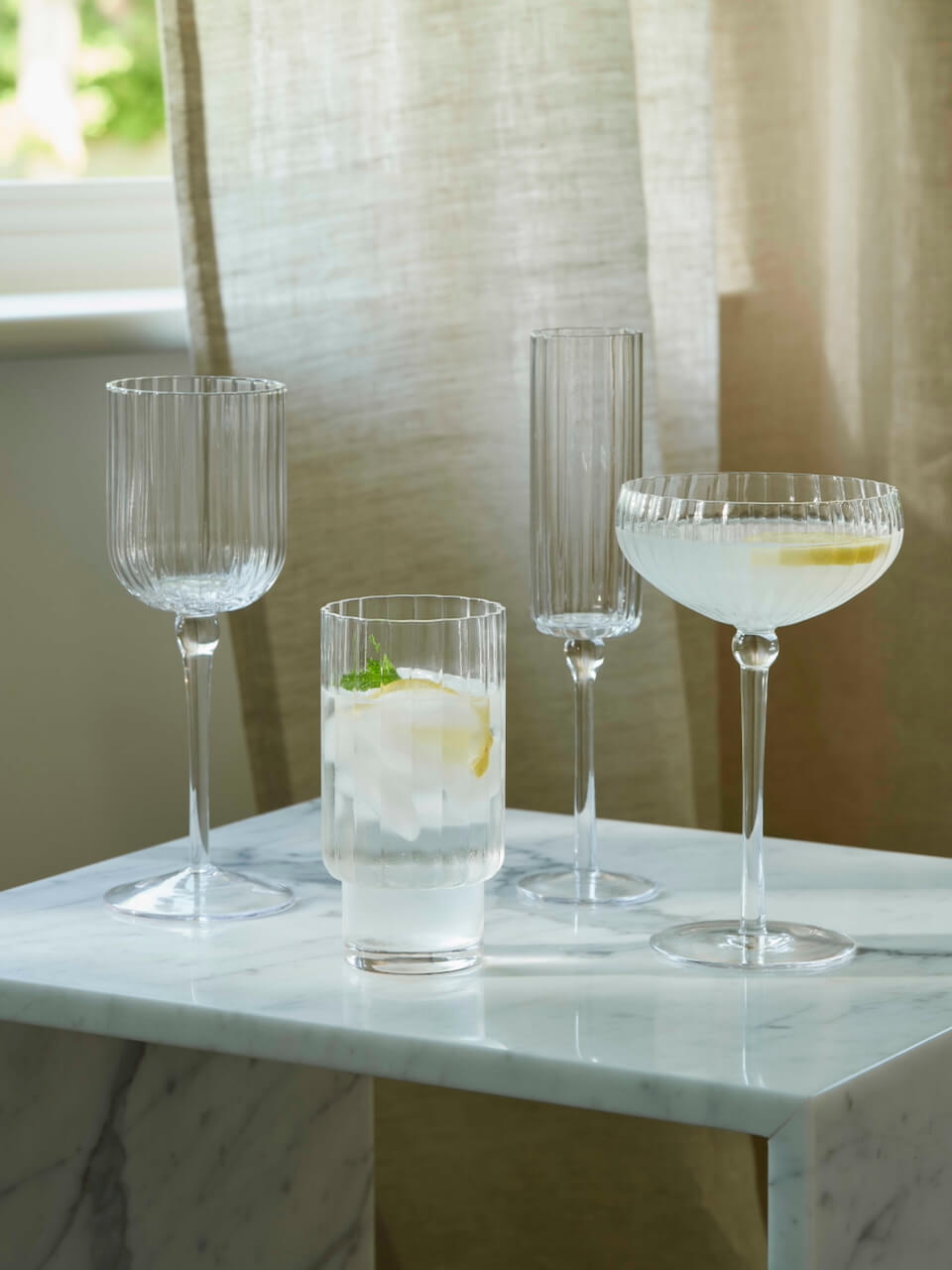 Set of 4 Tejo Champagne Flutes