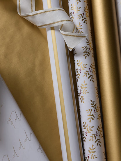 10m Gold Stripe Wrapping Paper