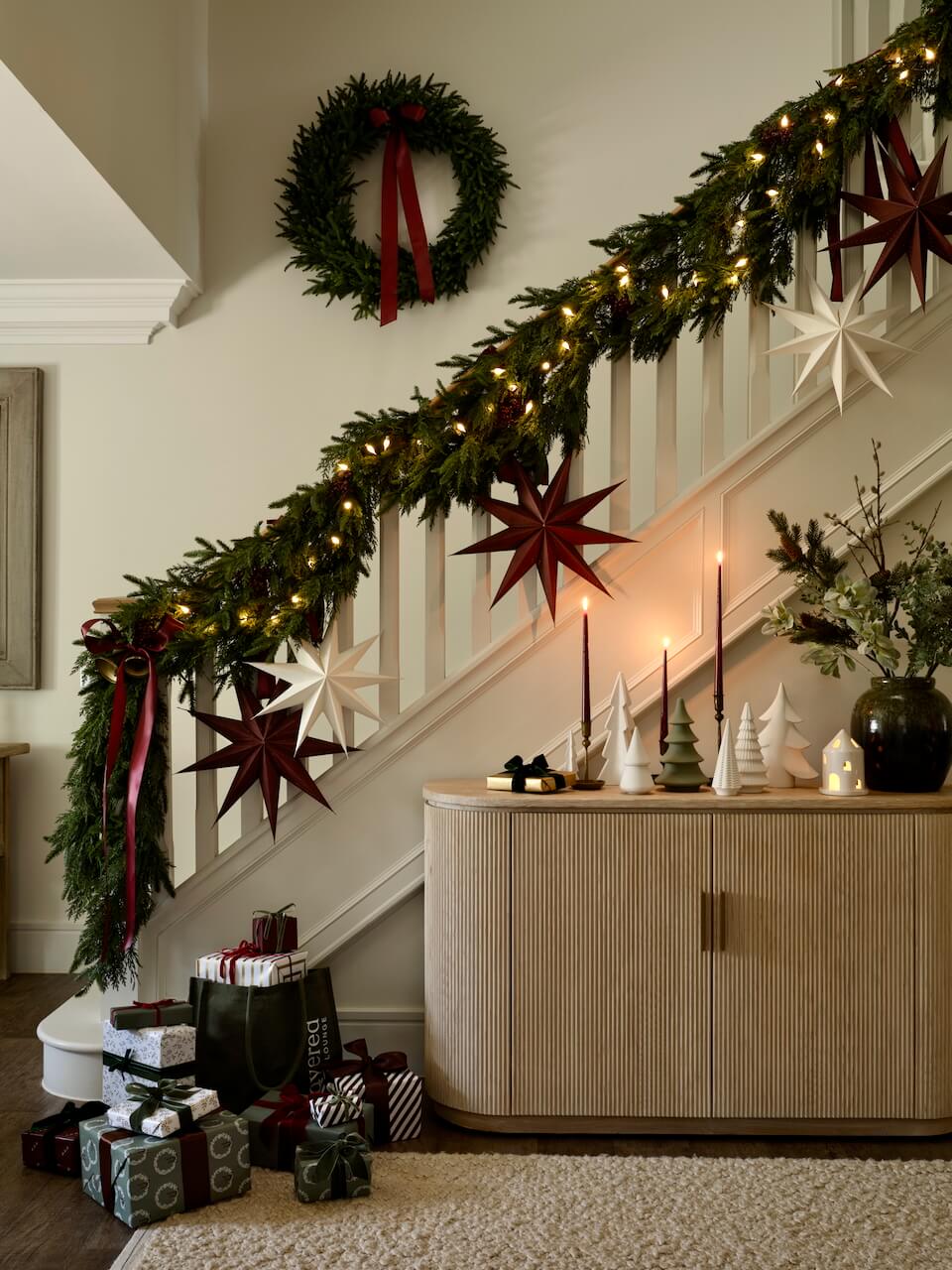 1m Large Faux Fir Wreath