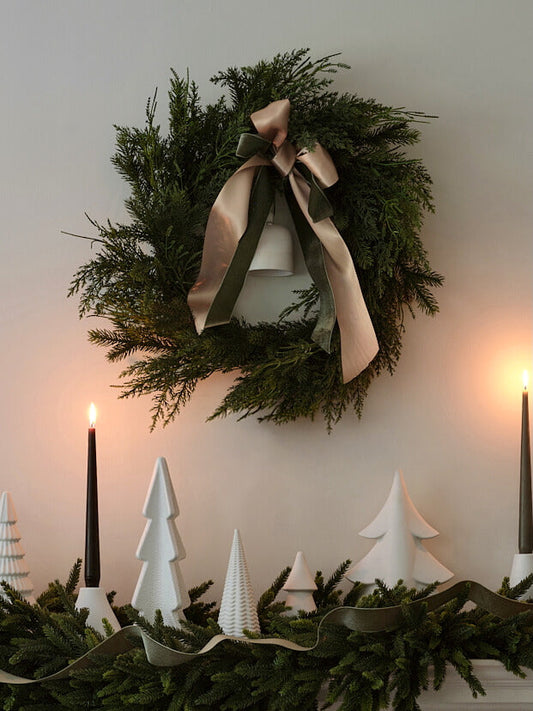 65 cm Faux Winter Mixed Fir Wreath