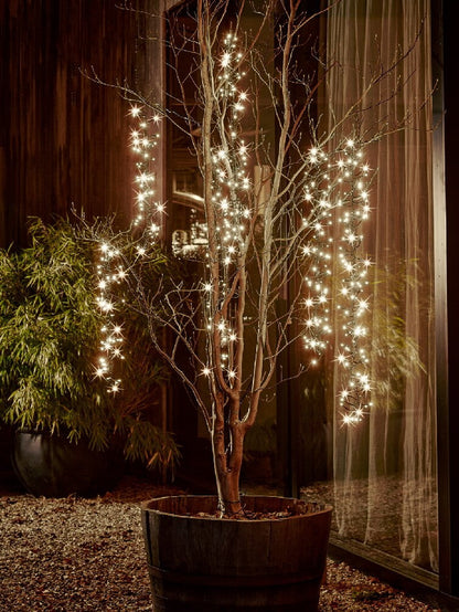 2m LED Tree Cascade Cluster Lights Outdoor