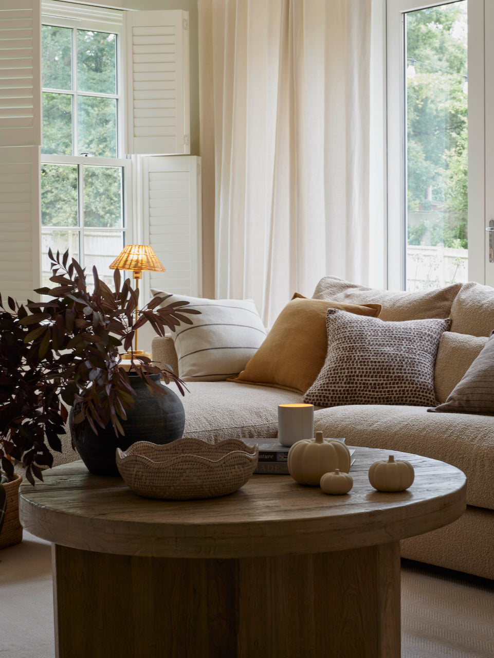 Brown Loose Weave Wool Cushion Cover 50 x 50cm