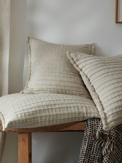 Beja Cotton Cushion Cover Putty