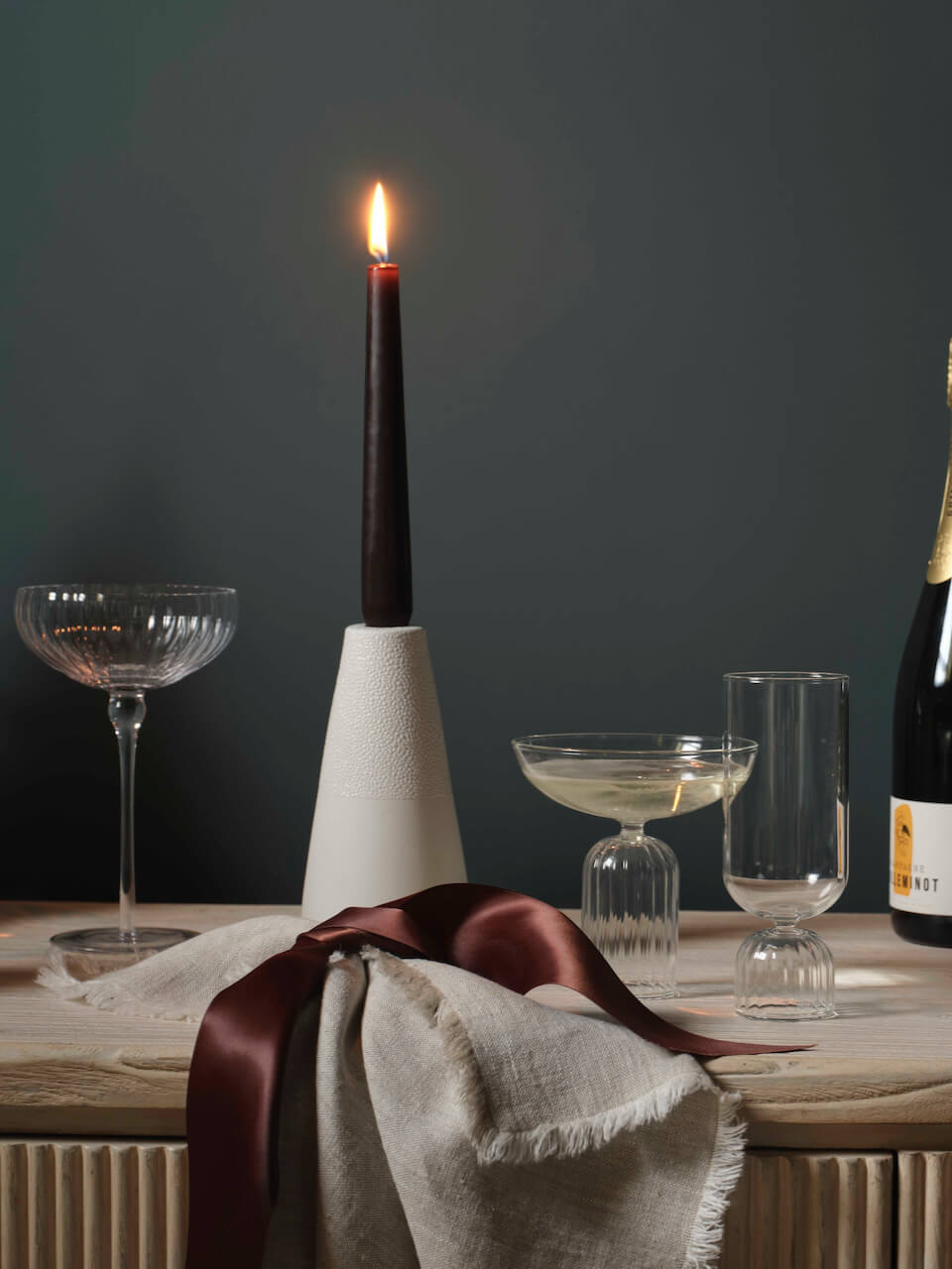 Set of 2 Cinco Champagne Flutes