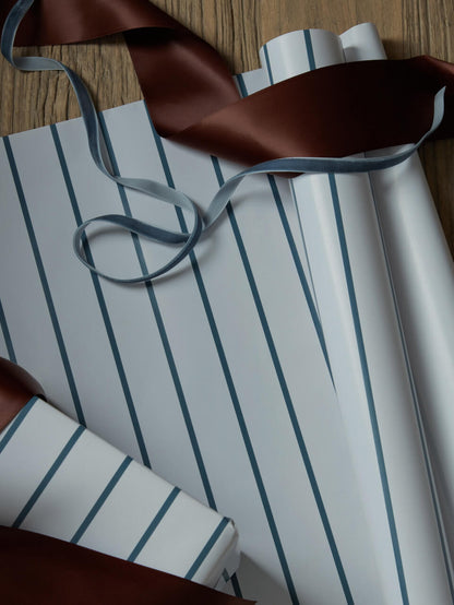5m Blue Stripe Wrapping Paper