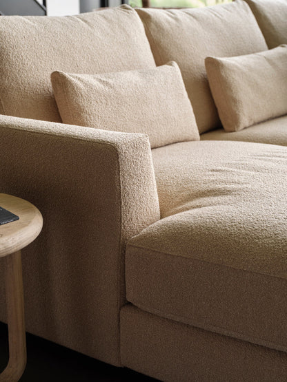 Elba Fabric Chaise Lounge Sofa