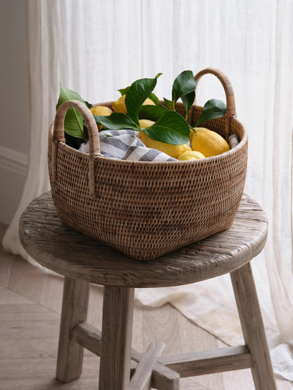 Tain Rattan Storage Baskets Natural
