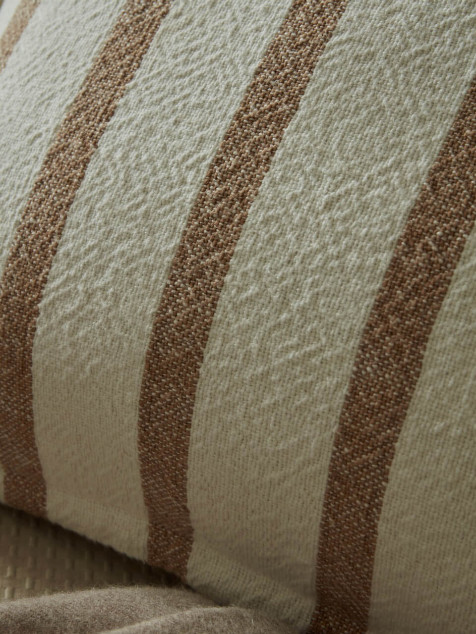 Camel Stripe Cushion Cover