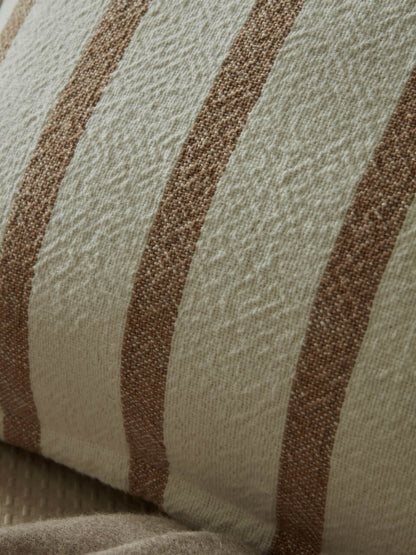 Camel Stripe Cushion Cover