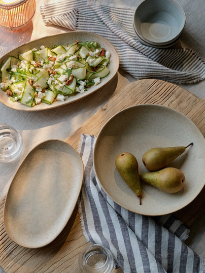 Set of 2 Ink Thick Stripe Linen Napkins