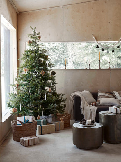 Set of 3 Green Paper Bauble Decorations