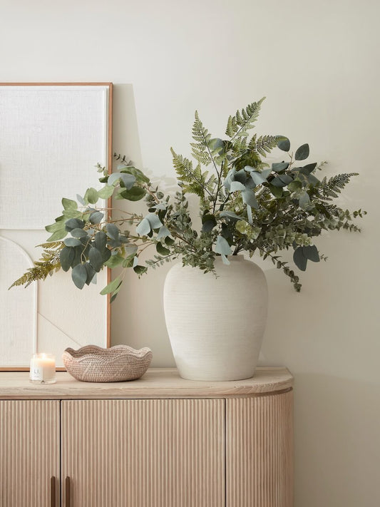 Faux Green Foliage Bouquet