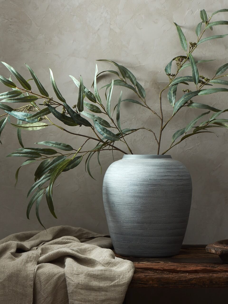 Sines Textured Grey Vase Medium