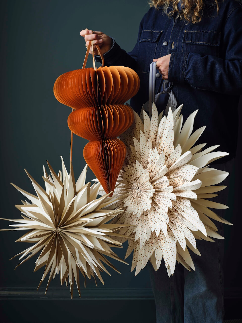 Large Green Paper Snowflake