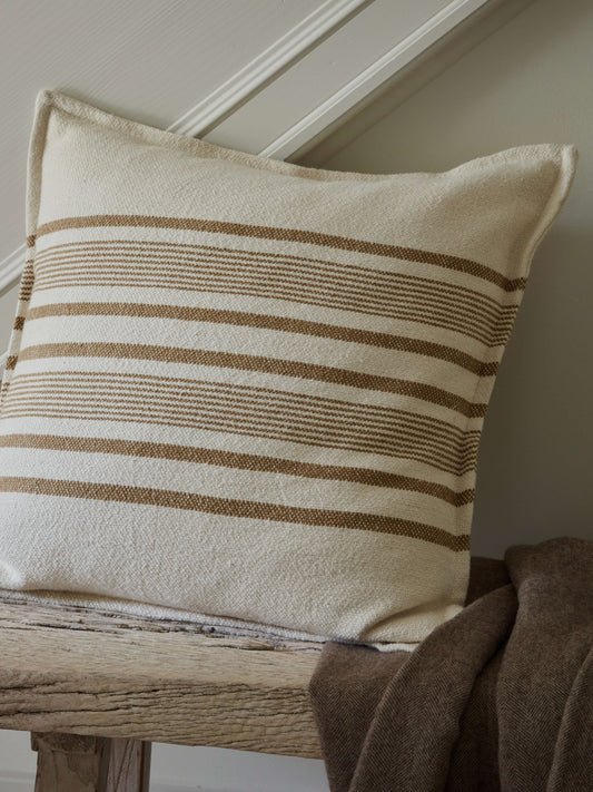 Cream & Camel Cushion Cover