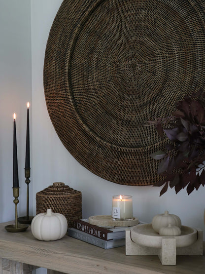 Ratho Rattan Wall Hanging Antique Brown