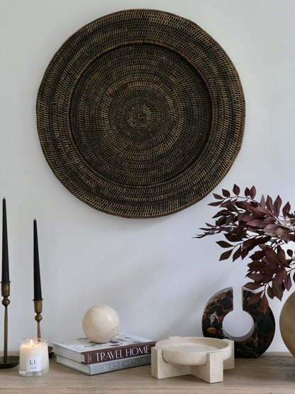 Ratho Rattan Wall Hanging Antique Brown