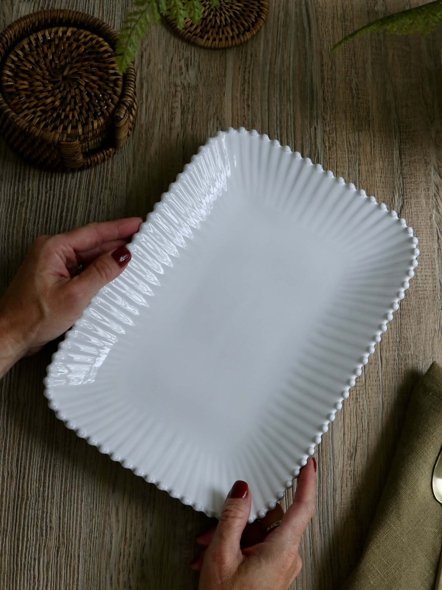 Pearl Rectangular Platter