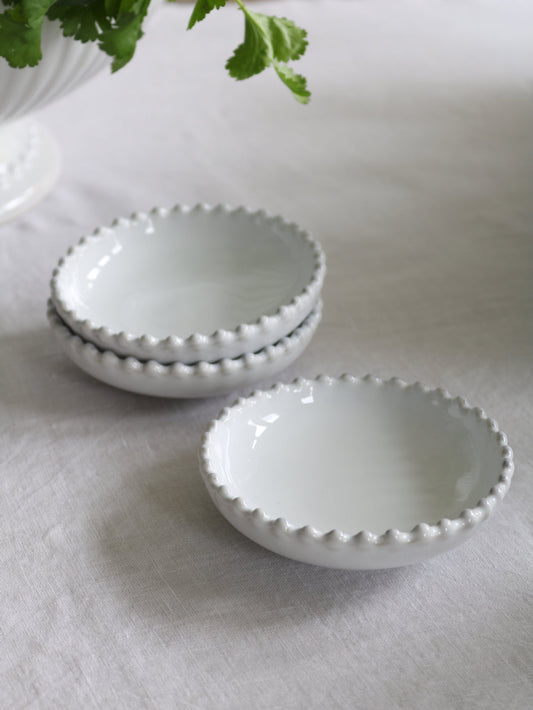 Set of 3 Pearl Dip Bowls