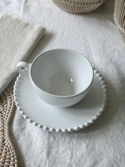 Pearl Tea Cup and Saucer